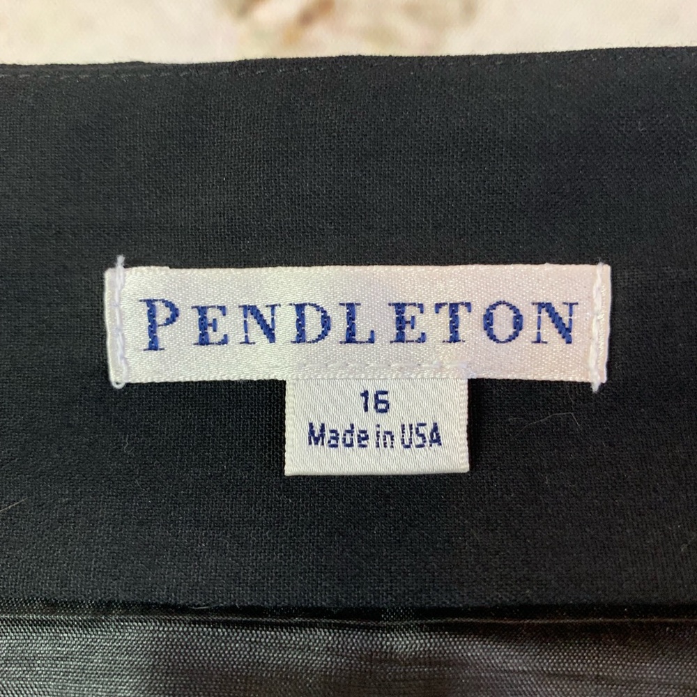 Pendleton Black Button Front Skirt - image 5